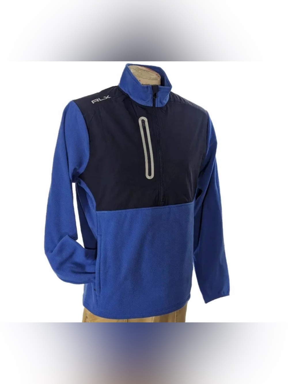 RLX Ralph Lauren 1/2 Zip Fleece Pullover Size XL Blue
